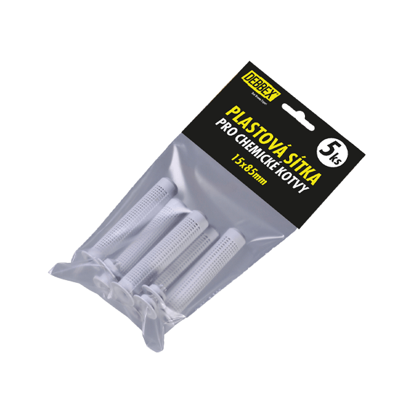 Plastová sítka pro kotvení do dutých materiálů v blistru