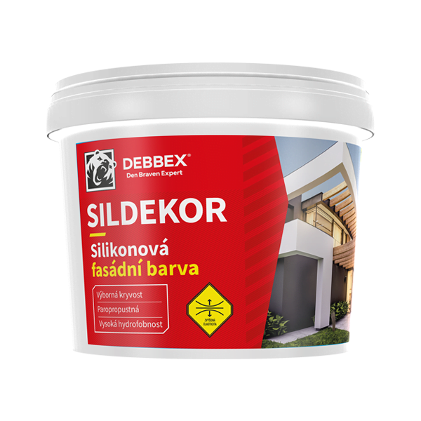 Silikonová fasádní barva SILDEKOR