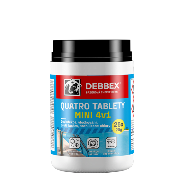 Cranit Quatro tablety Mini – dezinfekce, proti řasám, vločkování, stabilizace