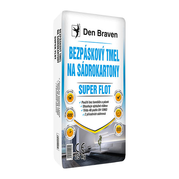 Bezpáskový tmel na sádrokartony SUPER FLOT