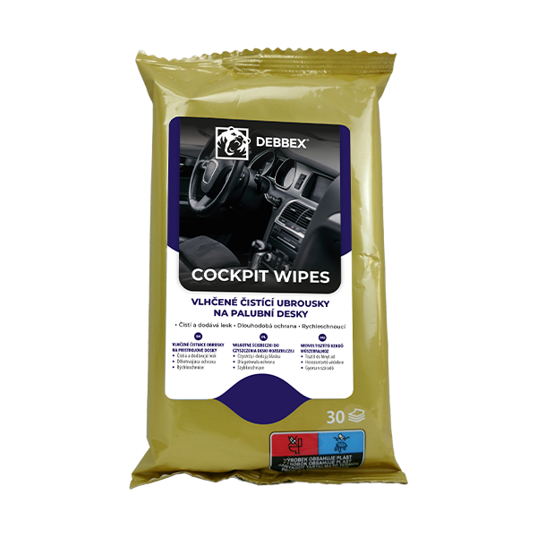 Vlhčené čisticí ubrousky na palubní desky