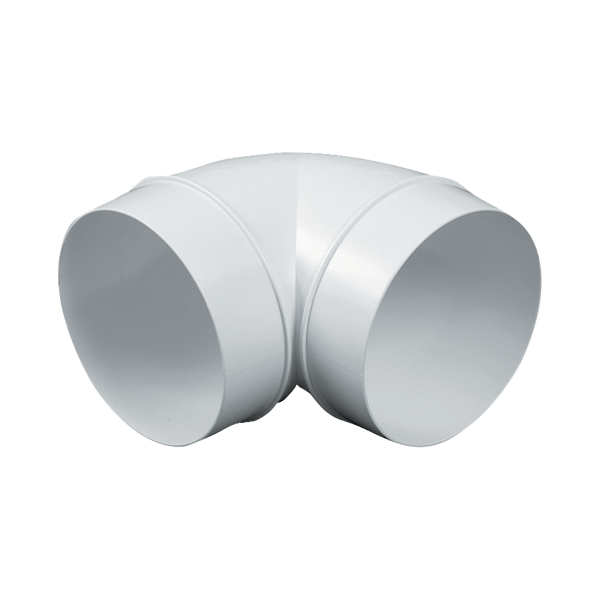 Koleno vodorovné kulaté 90°