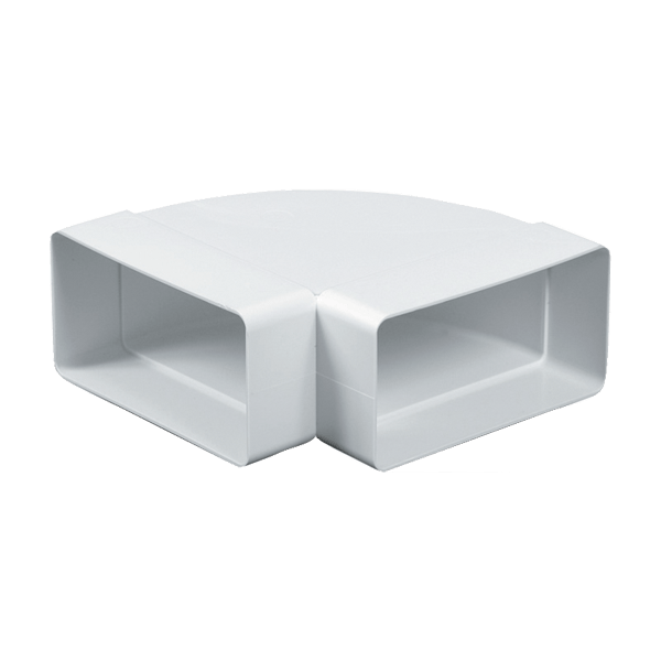 Koleno vodorovné ploché 90°