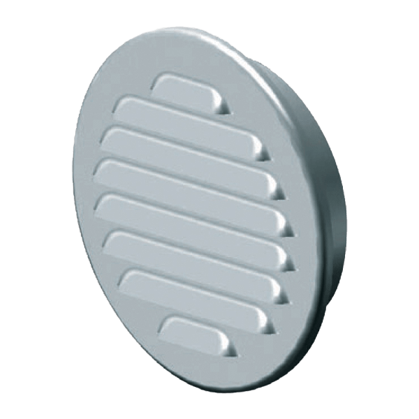 Mřížka větrací kruhová nerez se síťovinou