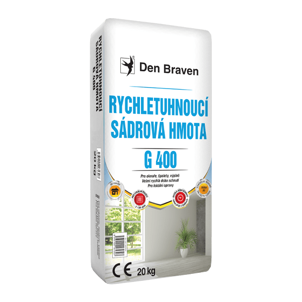 Rychletuhnoucí sádrová hmota G400