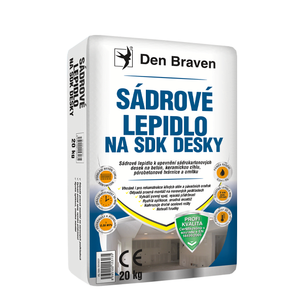 Sádrové lepidlo na SDK desky