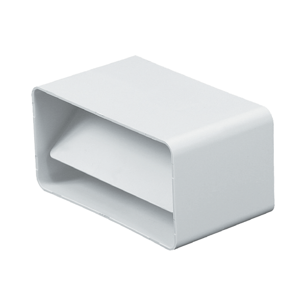 Spojka plochého kanálu s klapkou