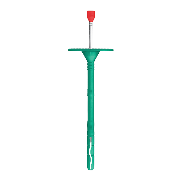 Talířová hmoždinka PM 10 s kovovým trnem, natloukací, krátký rozpon