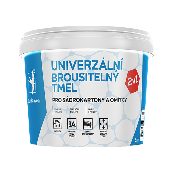 Univerzální brousitelný tmel